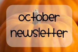 October Newsletter/ Hoja informativa de Octubre