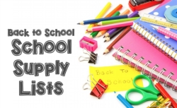 2018-2019 School Supply Lists