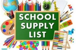 School Supplies List 2020-2021 